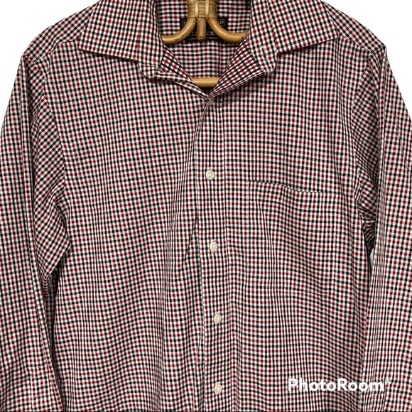 Men’s Checkered Button Down Dress Shirt Donald J. Trump Signature Collection 15 - Picture 2 of 6